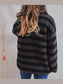 Striped Round Neck Long Sleeve Sweater nicholesgifts