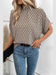 Tie Back Slit Half Sleeve Blouse nicholesgifts
