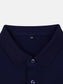 Men's Full Size Color Block Short Sleeve Polo Plus Size nicholesgifts