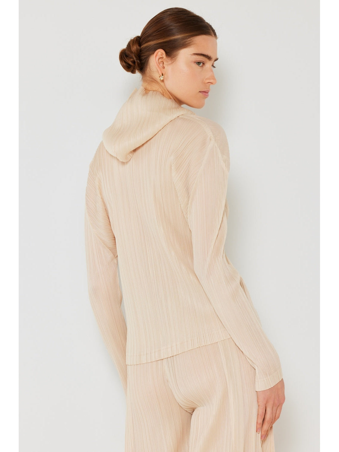 Marina West Swim Pleated Hood Jacket with 2 Way Zipper nicholesgifts