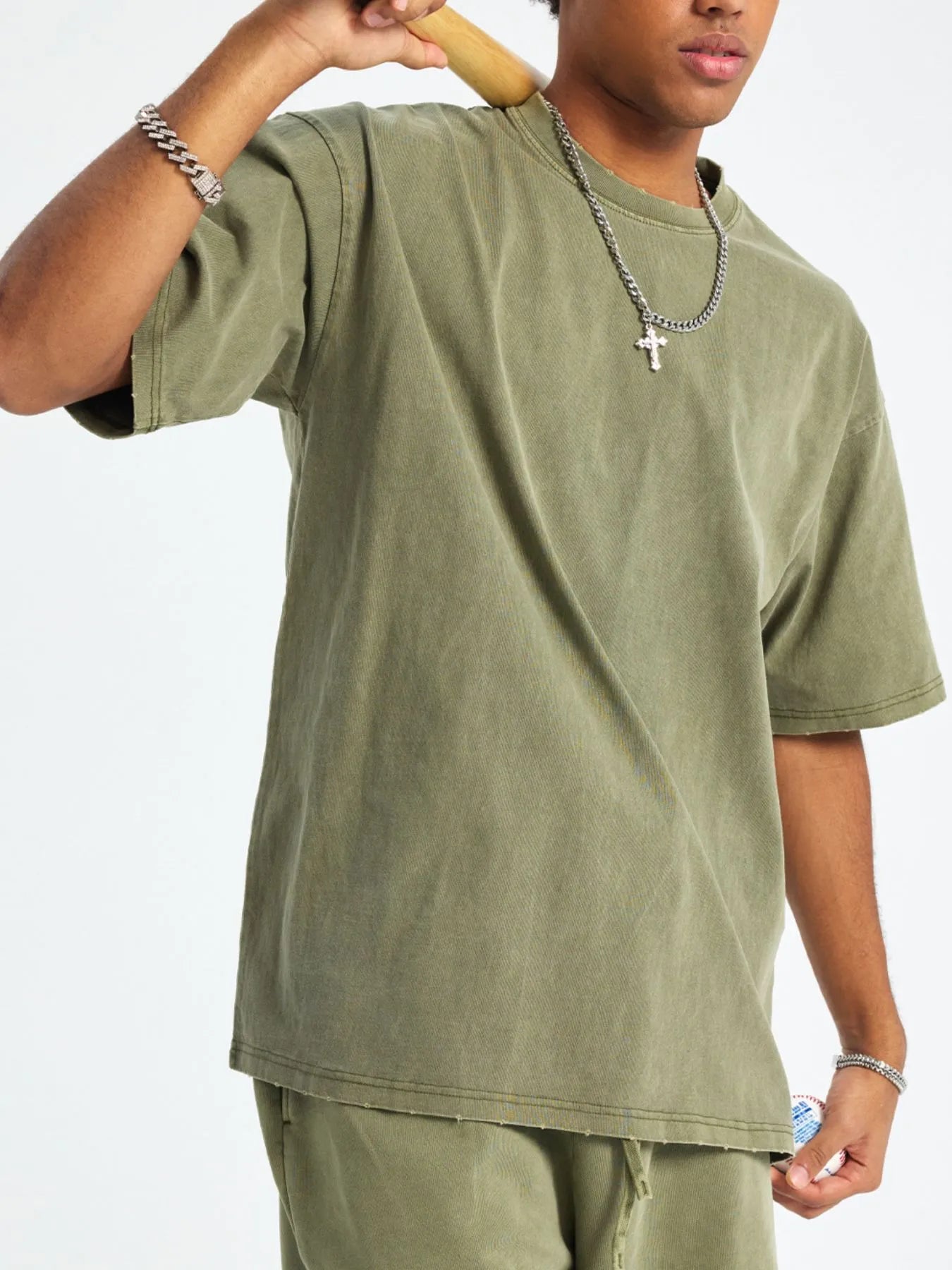 Men's Casual Oversized Cotton T-Shirt NicholesGifts