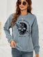Women Skull Graphic Dropped Shoulder Sweatshirt nicholesgifts