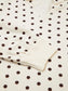 Polka Dot Notched Long Sleeve Top and Drawstring Joggers Lounge Set nicholesgifts