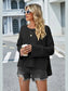 High-Low Slit Round Neck Long Sleeve Sweater nicholesgifts
