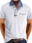 Men's Full Size Contrast Collar Pocket Polo Shirt Plus Size nicholesgifts