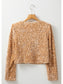 Sequin Open Front Long Sleeve Jacket nicholesgifts