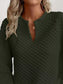 Notched Raglan Sleeve Sweatshirt nicholesgifts