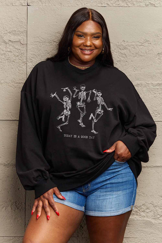 Simply Love Simply Love Full Size TODAY IS A GOOD DAY Graphic Sweatshirt NicholesGifts