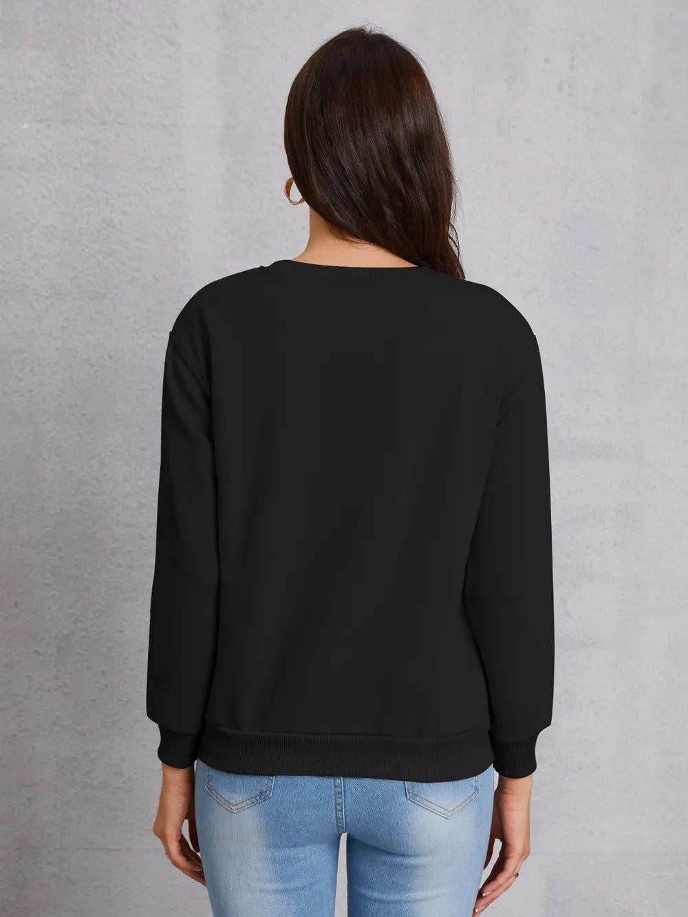 LUCK CHARMER Round Neck Sweatshirt nicholesgifts