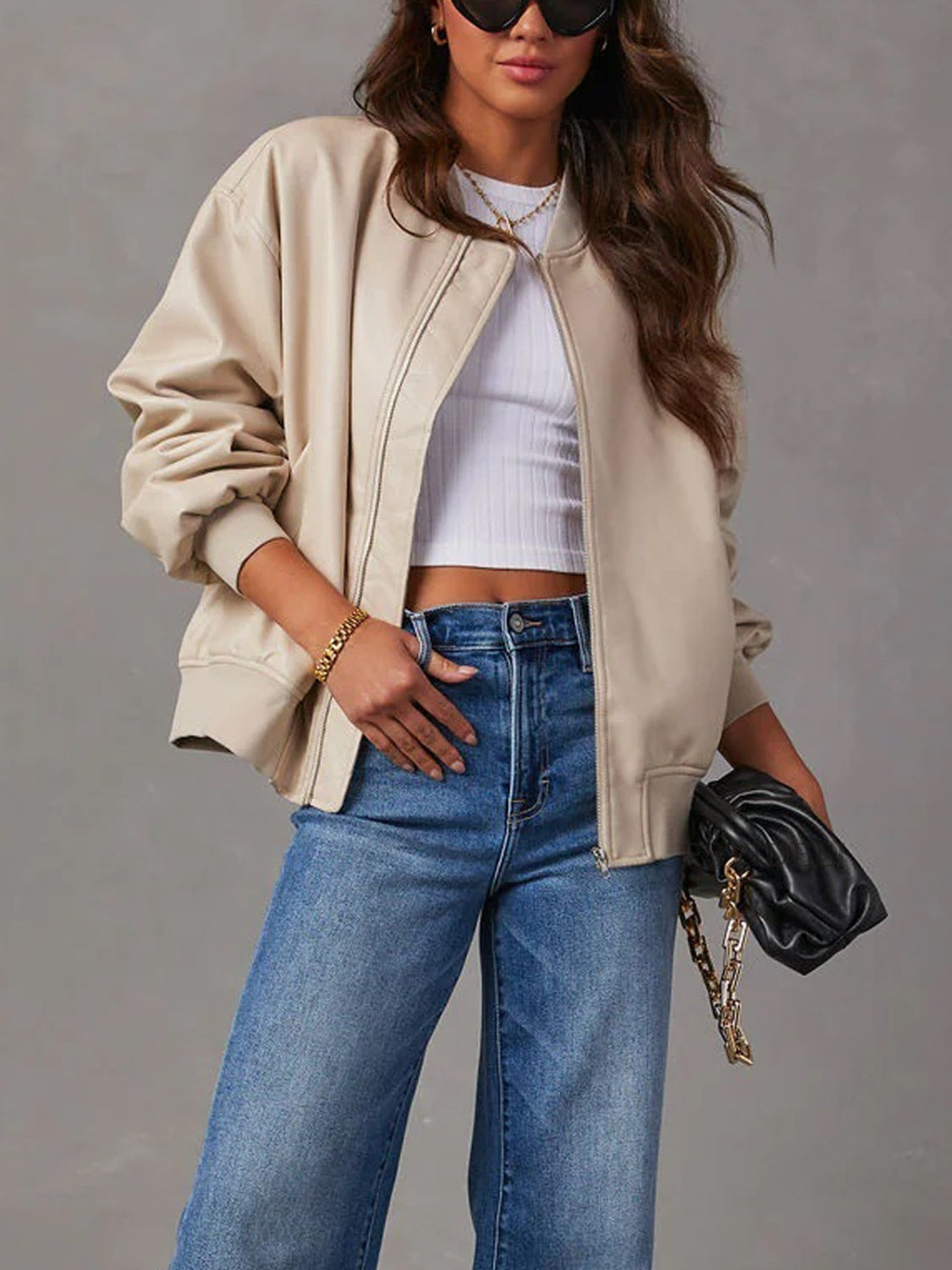 Zip Up Long Sleeve Jacket NicholesGifts