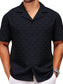 Men's Plus Size Button Down Short Sleeve Shirt nicholesgifts