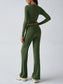 Round Neck Long Sleeve Top and Pants Set nicholesgifts