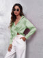Button Up Collared Neck Long Sleeve Shirt nicholesgifts