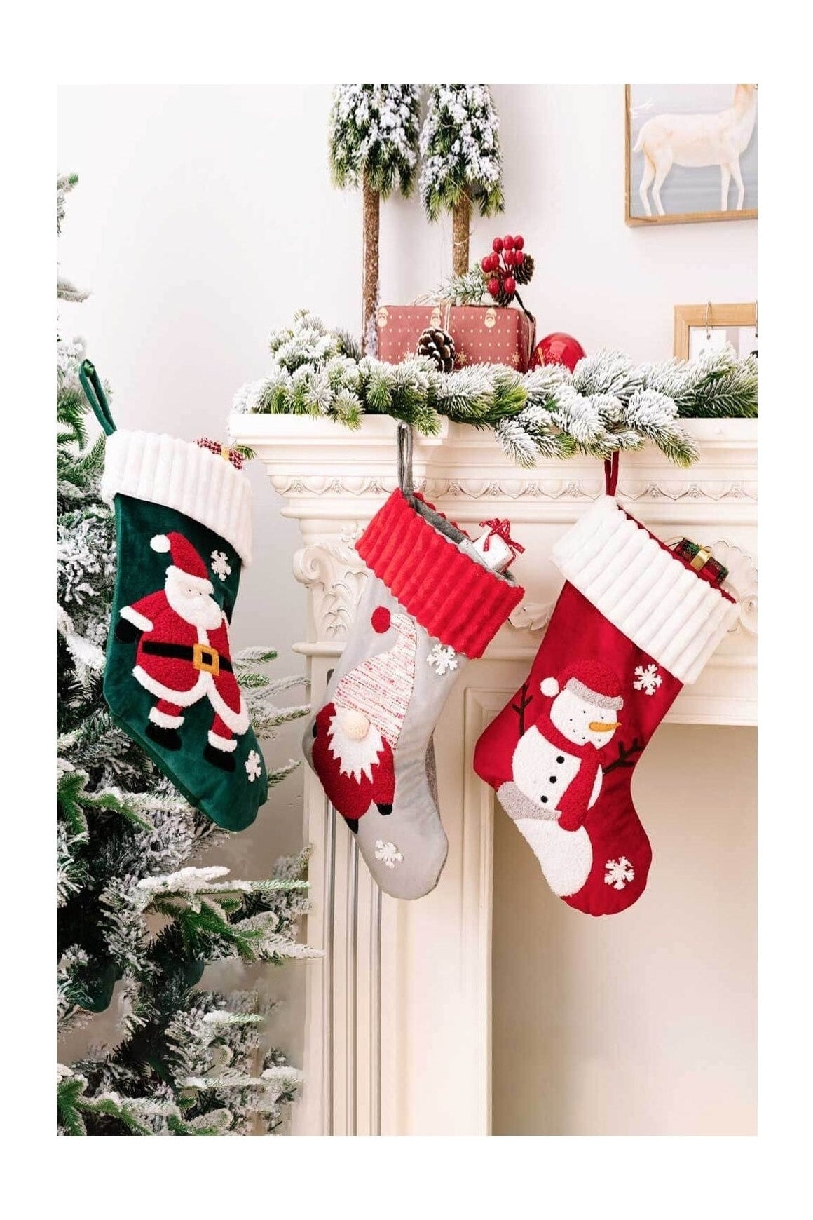 3-Pack Christmas Stocking Ornaments nicholesgifts