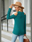 Dropped Shoulder Long Sleeve Blouse nicholesgifts