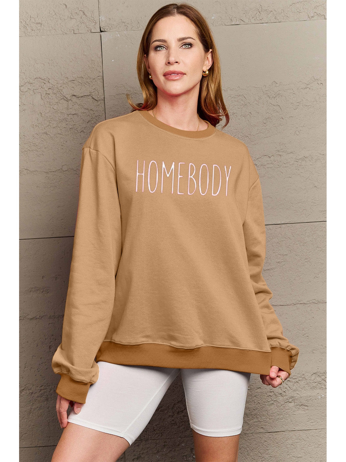 Simply Love Full Size HOMEBODY Graphic Sweatshirt nicholesgifts