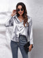 Button Up Collared Neck Long Sleeve Shirt nicholesgifts