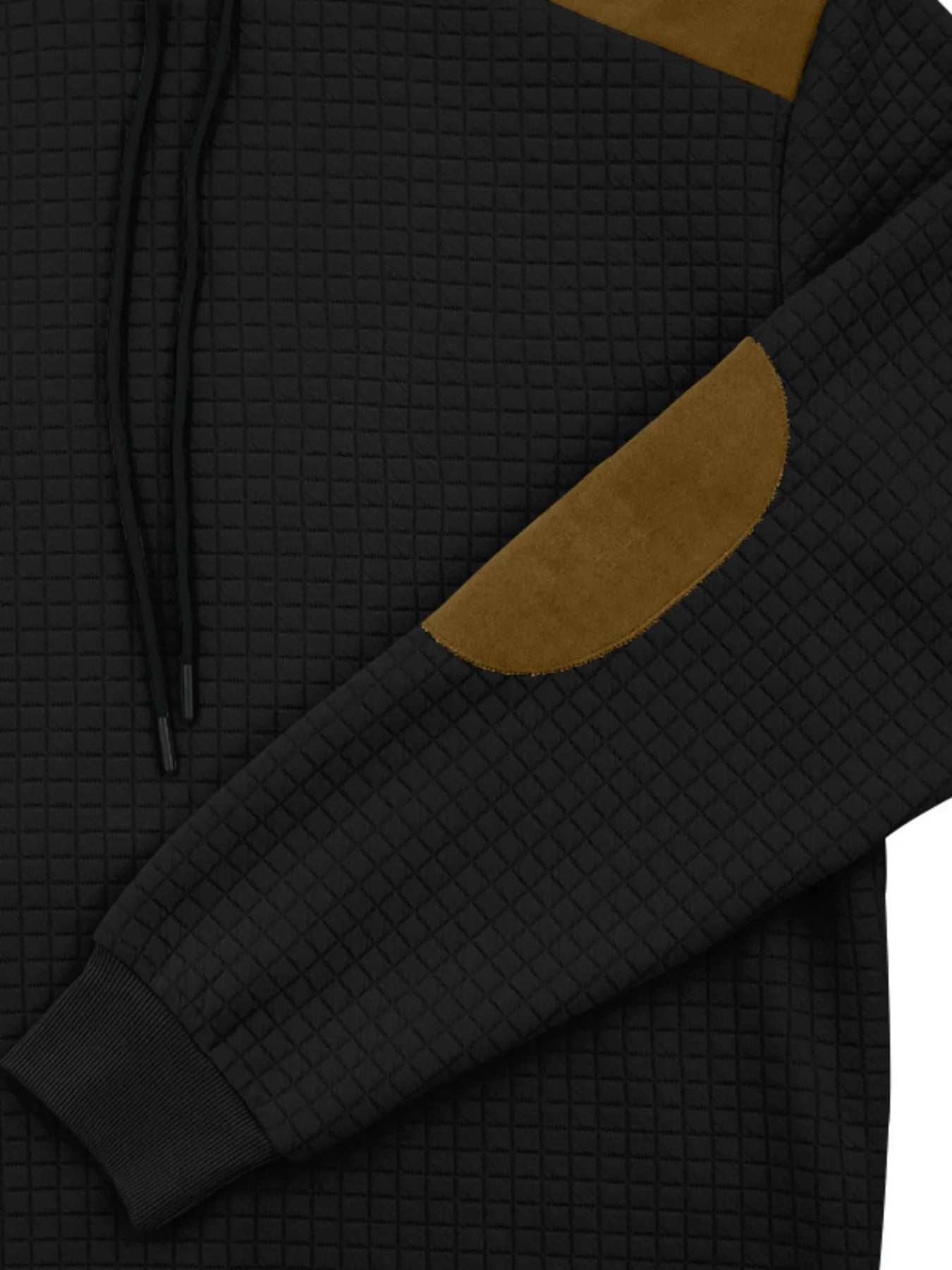 Men's Full Size Drawstring Contrast Shoulder Panels Hoodie Plus Size NicholesGifts