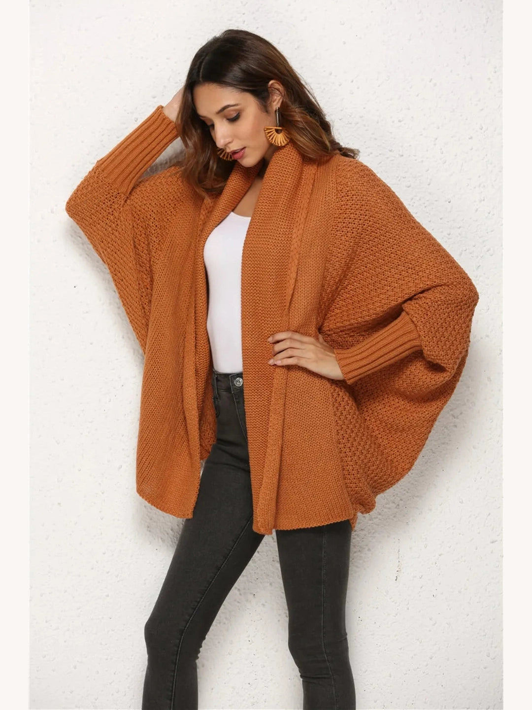 Women Angel Wings Open Front Batwing Sleeve Cardigan nicholesgifts