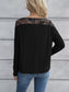 Ivy Lane Lace Long Sleeve Round Neck Tee nicholesgifts