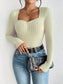 Honey Ribbed Long Sleeve T-Shirt nicholesgifts