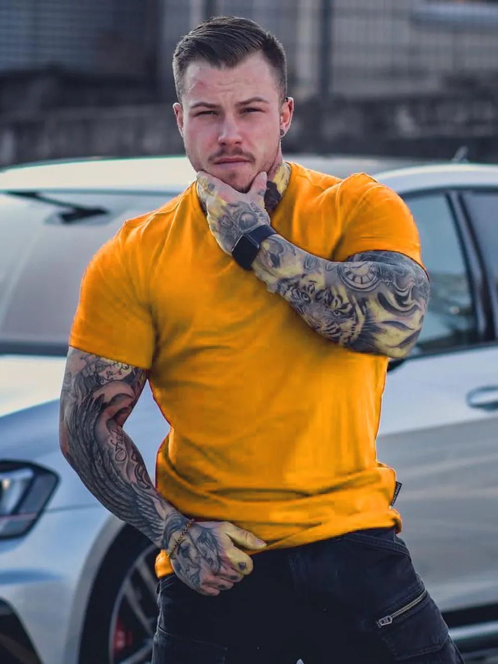 Men's Plus Size Round Neck Short Sleeve T-Shirt NicholesGifts