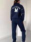 Full Size Striped Quarter Zip Top and Pants Set Plus Size nicholesgifts