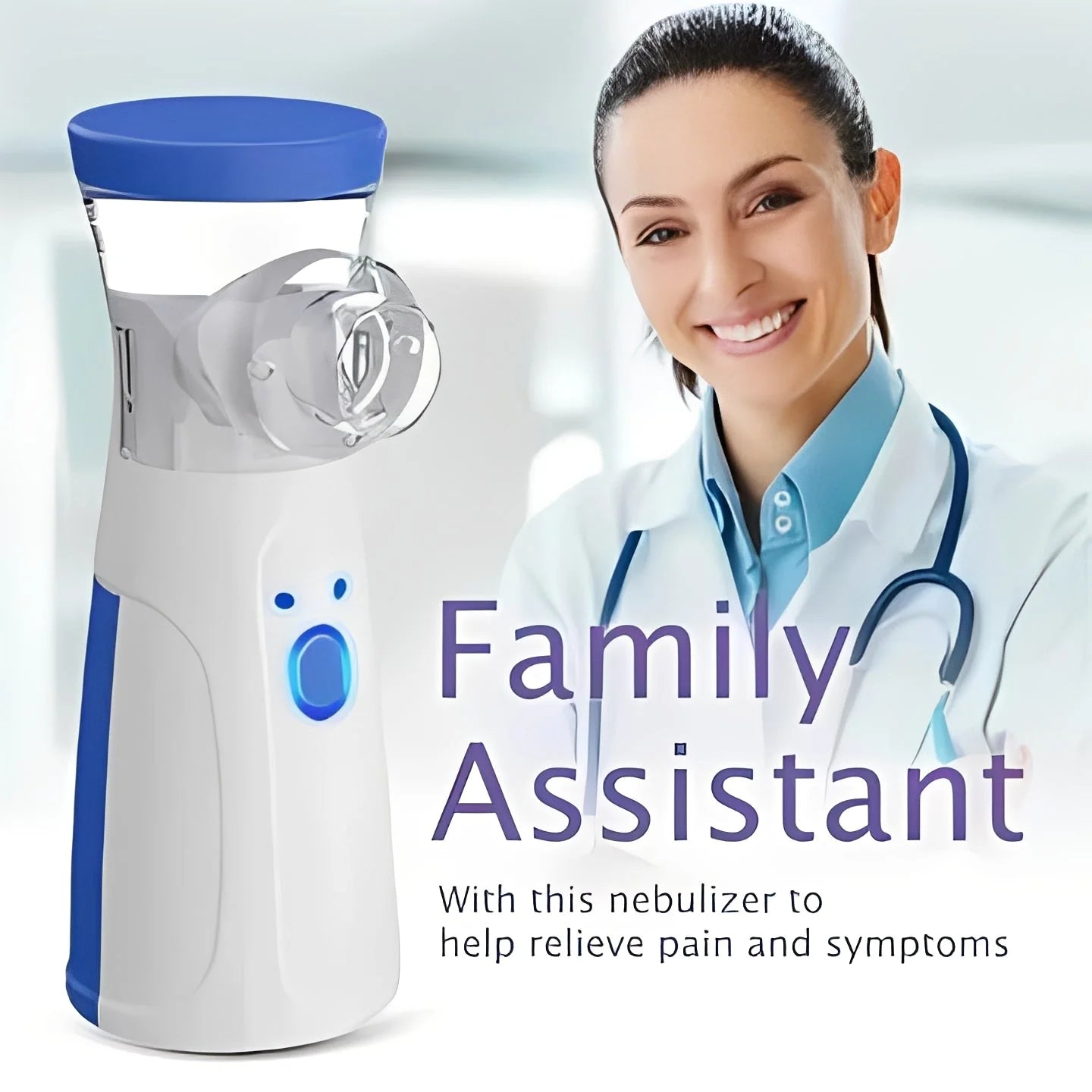 Compact USB Nebulizer for Home & Travel – Includes Dual Masks for Ultimate Convenience