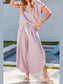 Striped Round Neck Short Sleeve Top and Pants Set nicholesgifts