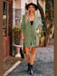 Women Collared Neck Button-Up Cardigan with Pockets nicholesgifts