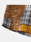 Men's Plus Size Plaid Short Sleeve Button-Up Shirt nicholesgifts