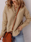 Grommet Detail V Neck Sweatshirt nicholesgifts