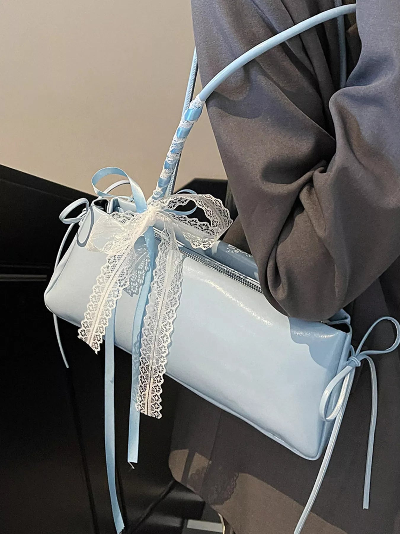 Lace Decor Shoulder Bag nicholesgifts