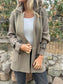 Full Size Texture Knit Longline Coat Plus Size nicholesgifts