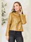 Mock Neck Zip Up Jacket nicholesgifts