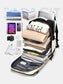 Color Block Multi-Pockets Backpack Bag nicholesgifts