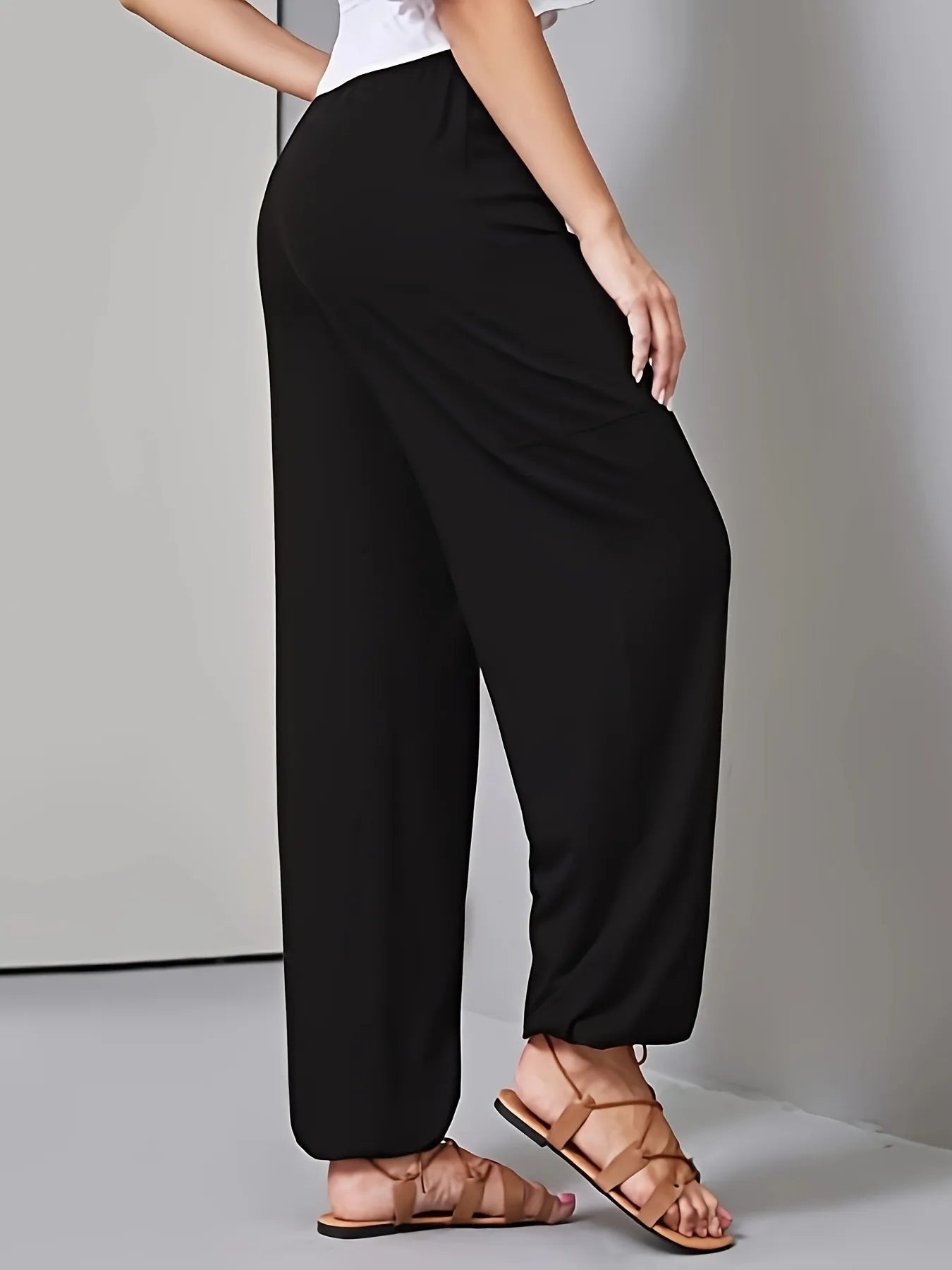 Drawstring Wide Leg Pants with Pockets NicholesGifts