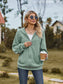 Zip Up Drawstring Long Sleeve Hooded Jacket nicholesgifts