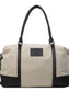 Canvas Leather Trim Travel Bag nicholesgifts