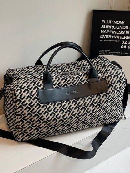 Geometric Pattern Travel Bag Trendsi