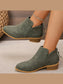 Women Point Toe Block Heels Boots nicholesgifts