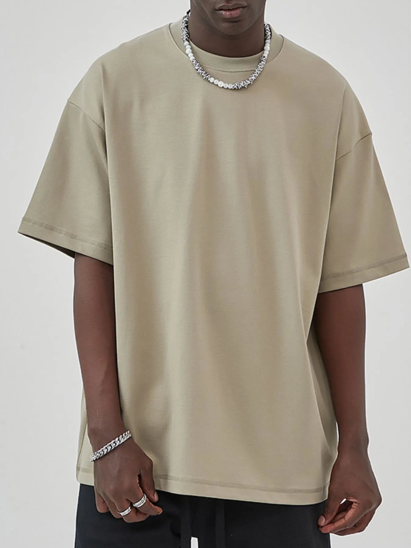 Men's Round Neck Drop Shoulder T-Shirt NicholesGifts