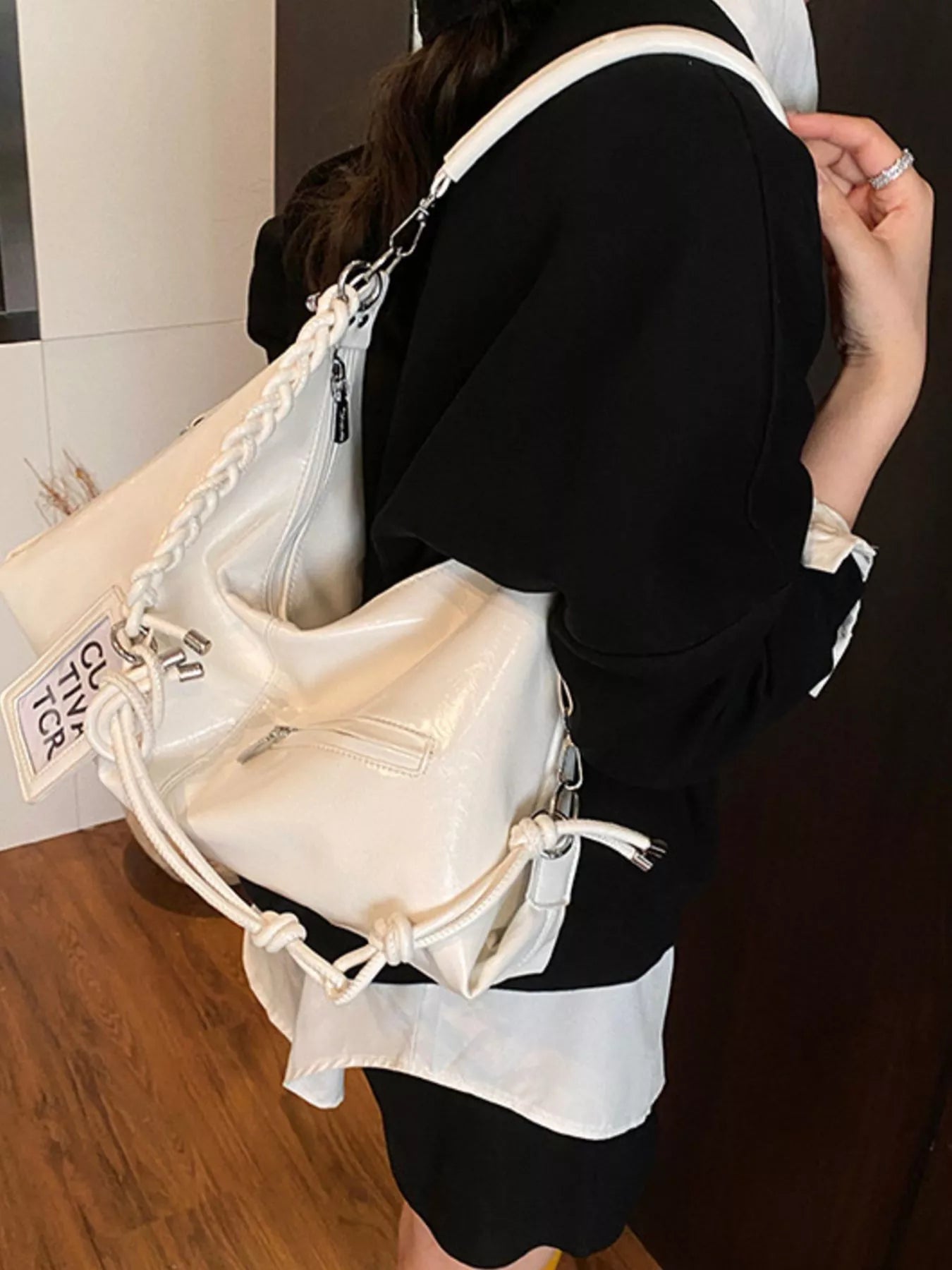 PU Leather Shoulder Bag nicholesgifts