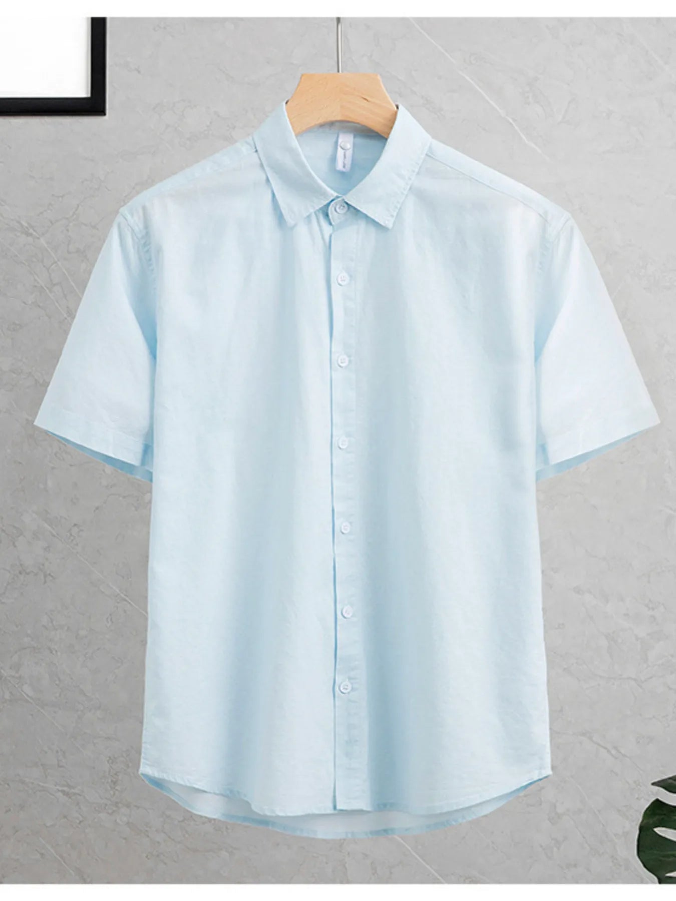 Men's Plus Size Button Up Short Sleeve Shirt Trendsi