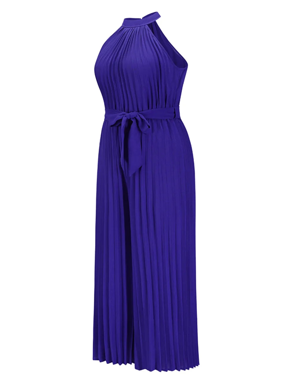 Cutout Tied Pleated Sleeveless Jumpsuit nicholesgifts