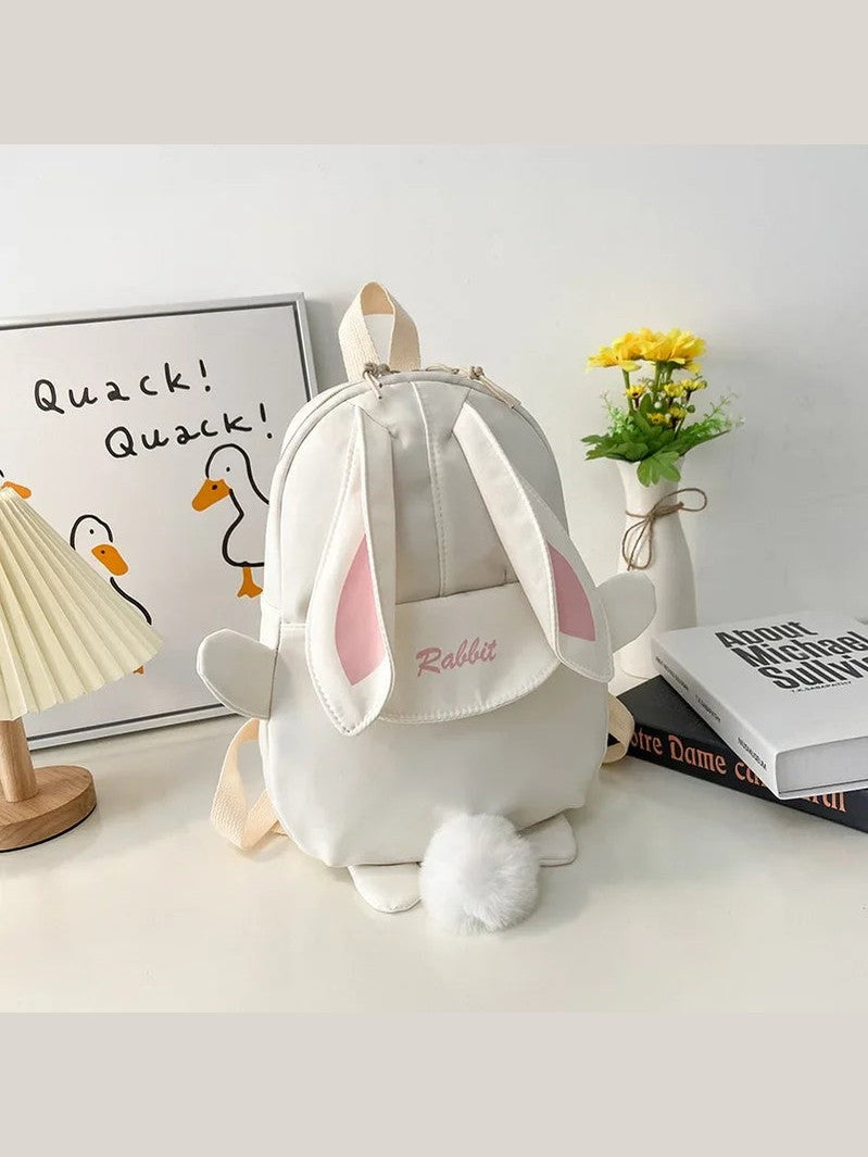 Adorable Bunny Ears Backpack for Girls - Perfect Kindergarten & School Bag for Kids