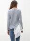 Ivy Lane Tiered Contrast Round Neck Long Sleeve T-Shirt nicholesgifts
