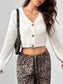Button-Up Cropped Cardigan nicholesgifts