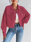 Honey Snap Down Long Sleeve Jacket nicholesgifts