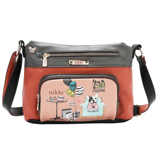 Nicole Lee USA Eco-Leather Adjustable Strap Crossbody Bag Trendsi
